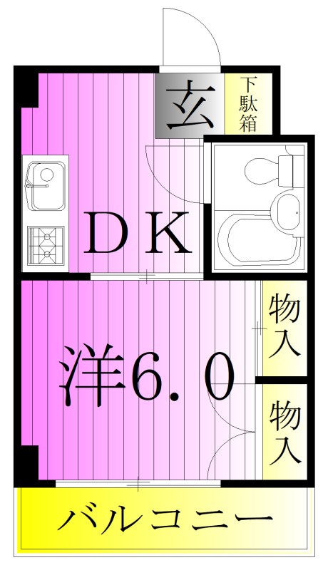 西新井岡田ビル 間取り図