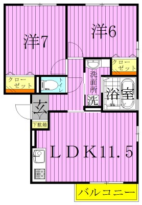 ウィルサクスィード 間取り図
