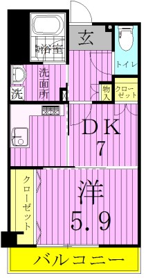 コーポレート竹ノ塚二丁目 間取り図