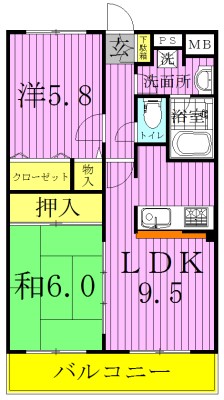 セレブリティーＹ 201号室 間取り