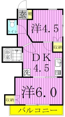 グリーンパーク五反野  間取り図