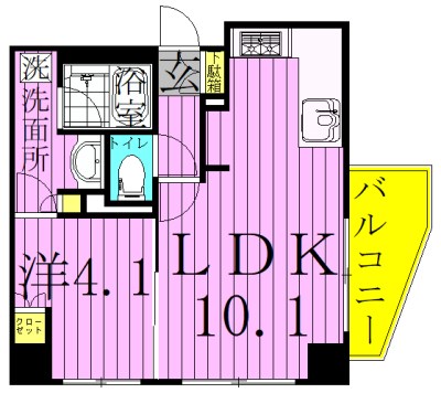 シティオ北千住 間取り図