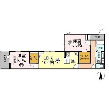 メゾンアーク西新井 間取り図