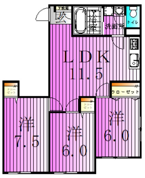 グラシア梅田  間取り図