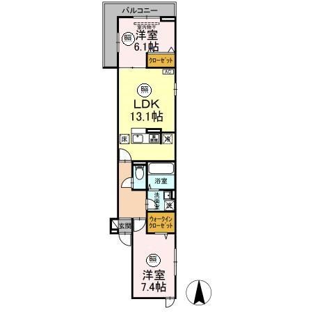 メゾンアーク西新井 間取り図