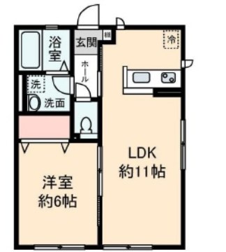 Comfort 103号室 間取り