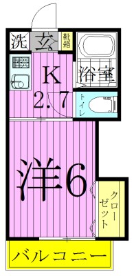イーストハイツ 間取り図