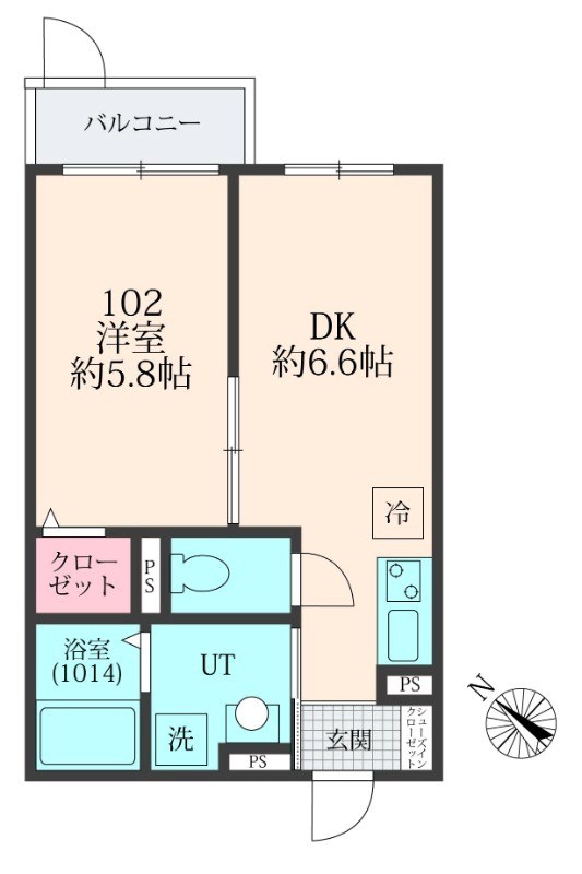 メグリオ南流山 202号室 間取り