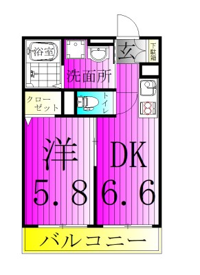 メグリオ南流山 303号室 間取り