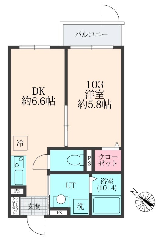 メグリオ南流山 303号室 間取り