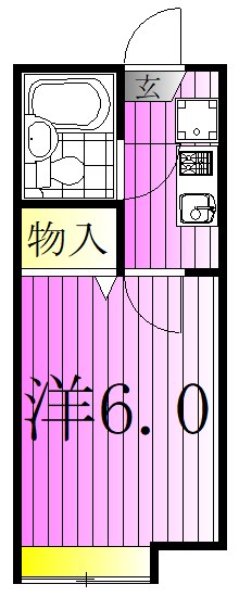 シャンブル綾瀬B  間取り図
