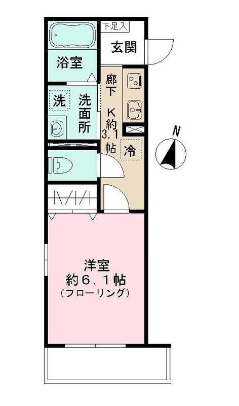 プルマージュ 103号室 間取り