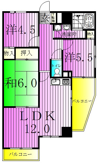 グランコスモＵ  間取り図