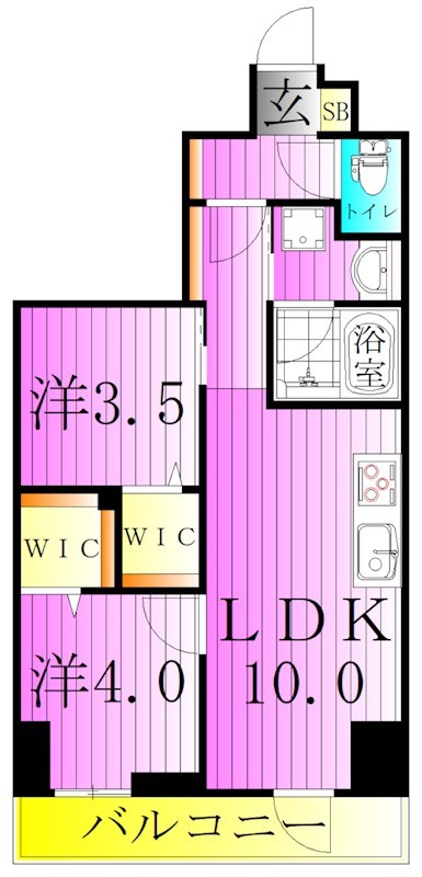 デュオステージ北千住Ⅲ 間取り図