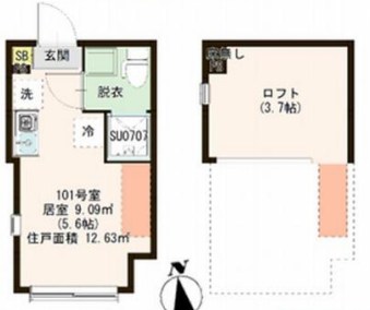 ハーモニーテラス千住河原Ⅲ 間取り図