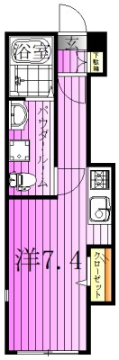 クリエ　ボヌール 間取り図