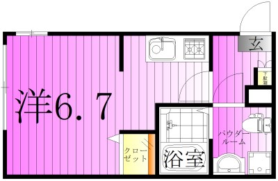 クリエ　ボヌール 間取り図