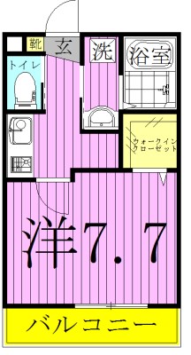 エルスタンザ東綾瀬公園 間取り図