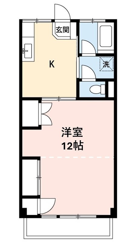 ウインド上本郷 201号室 間取り