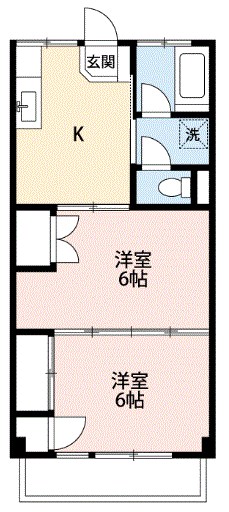 ウインド上本郷 201号室 間取り