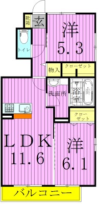 ピア　サフィール 間取り図
