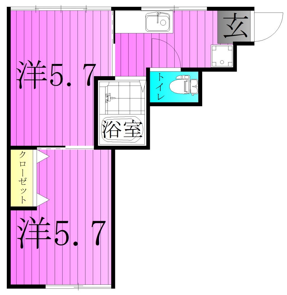 原田荘 間取り図