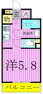 ＴＲＹＭ扇 間取り図