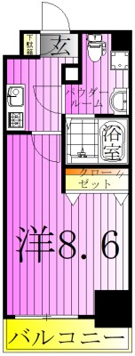 プレール・ドゥーク西新井Ⅲ 間取り図
