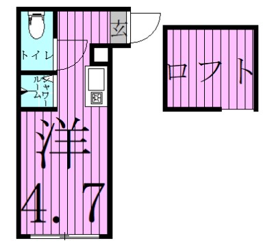 ハーモニーテラス日ノ出町4 間取り図