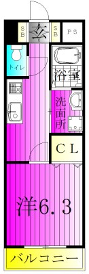 ハイネスコート 301号室 間取り