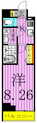 アレスグーテ北千住 間取り図