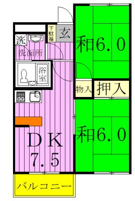 サンフラッツ 間取り図
