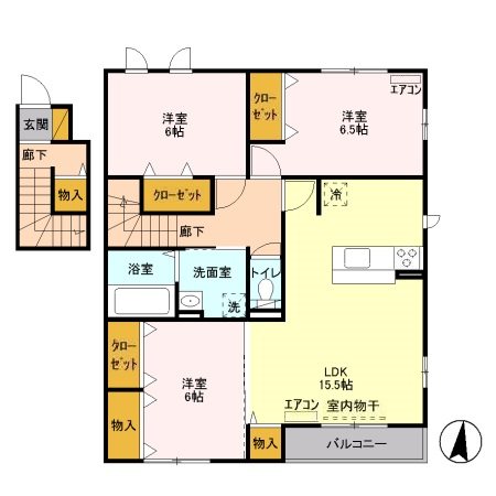 フォレステージＣ 201号室 間取り