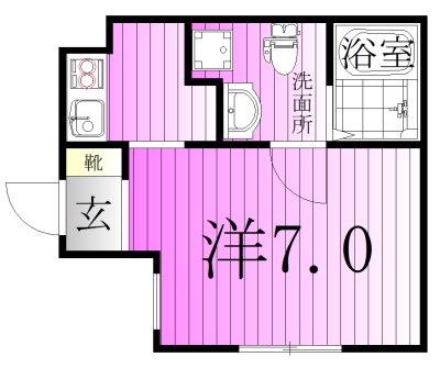 ウォールシーナ北千住 間取り図
