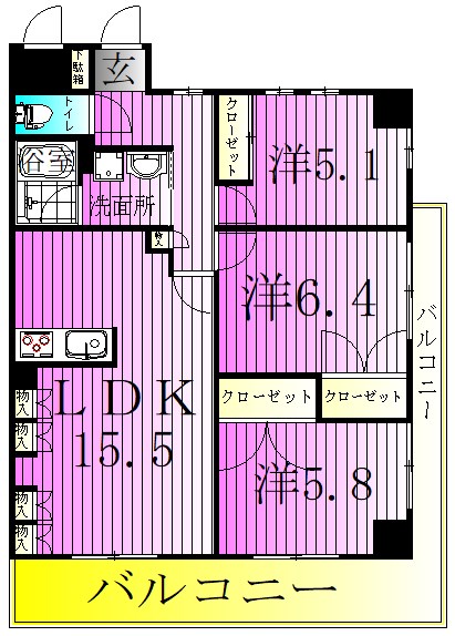 エスペランス・YAMADA 間取り図