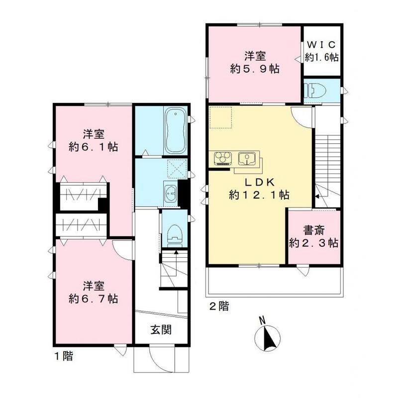 ライトムーンA棟 間取り