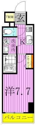 フュージョナル千住緑町 間取り