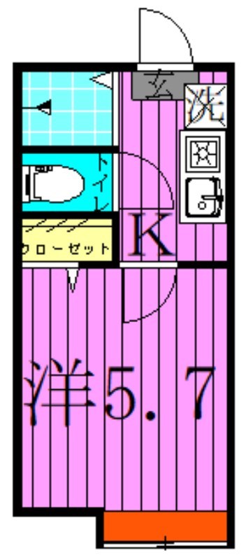 グランソレイユ亀有Ａ 間取り図