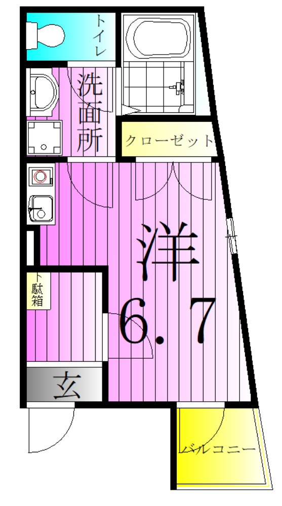 エムワイ・ピュアⅠ 間取り図