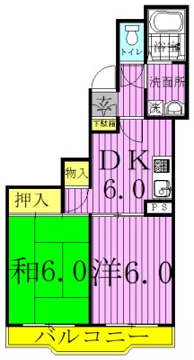 メゾン・ラポームⅠ 505号室 間取り