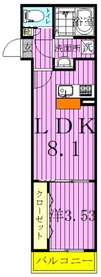 SK柏 201号室 間取り