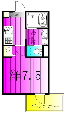 (仮称)ジーメゾン鎌ケ谷道野辺 101号室 間取り