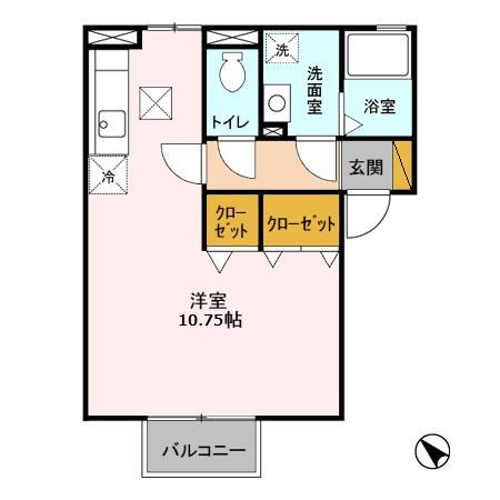 Ｒ 102号室 間取り