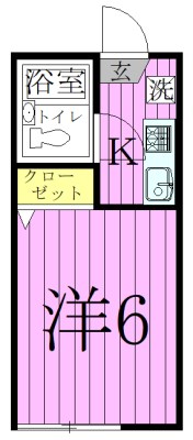 ベルフルール西亀有  間取り図