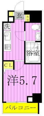 ＡＺＥＳＴ北千住 間取り図