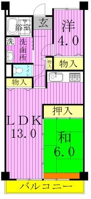 フレール堀切2 間取り図