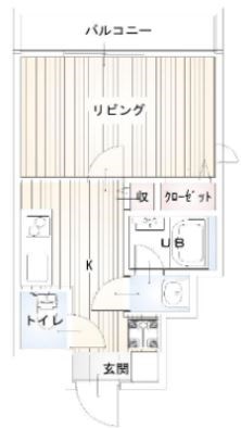 Ｃｒｅｓｔ　Ｍａｂａｓｈｉ 301号室 間取り