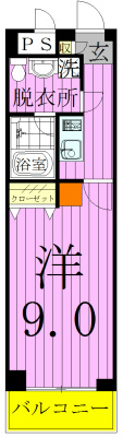 グレーシャス矢切参番館 505号室 間取り