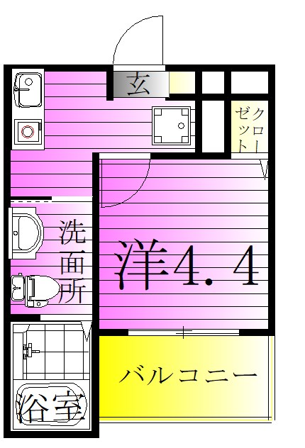 メルディア亀有 間取り図