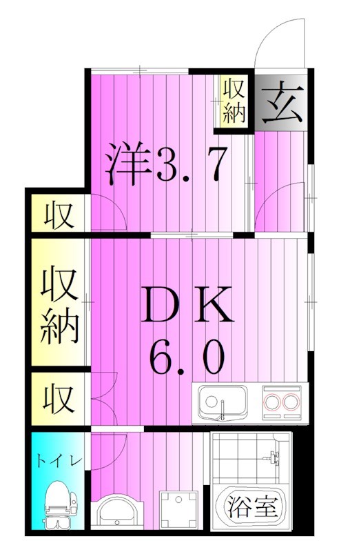 北千住COCO 間取り図